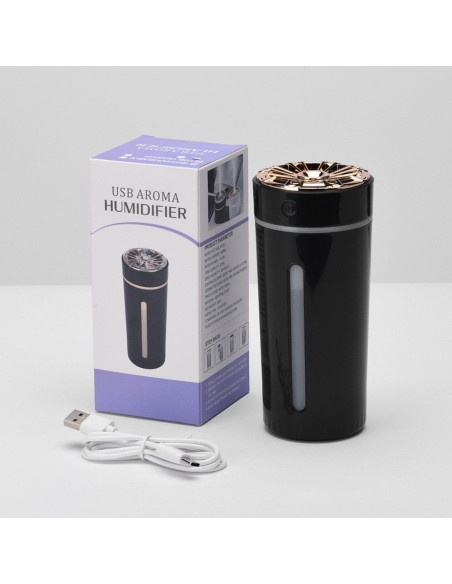 Humidificateur d'aromathérapie Art Deco / diffuseur pour voiture modèle RM-0628 noir