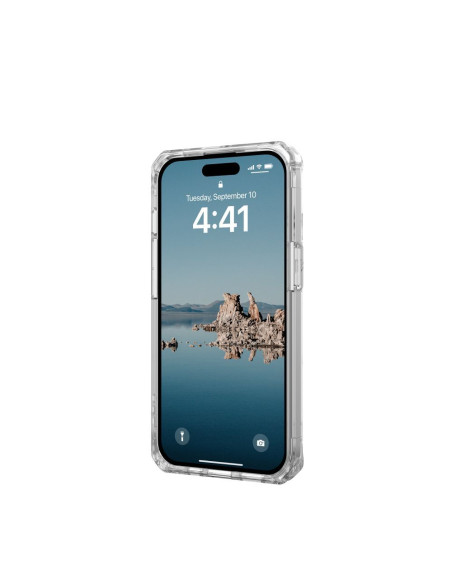 (UAG) Urban Armor Gear Plyo compatible with Magsafe for IPHONE 15 ice white