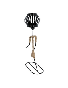 Bougeoir décoratif en métal ART DECO motif Afrique B IALC-1 2