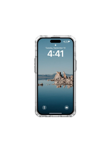 (UAG) Urban Armor Gear Plyo compatible with Magsafe for IPHONE 15 ice white
