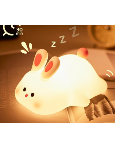 Table lamp bedside Rabbit Art Deco touch style