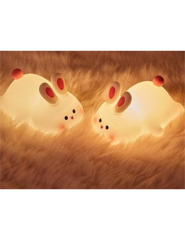 Table lamp bedside Rabbit Art Deco touch style