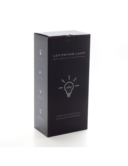 Veilleuse / lampe de bureau à sustentation magnétique + chargeur à induction Art déco argent FB6A