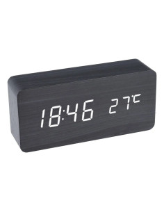 Electronic desk clock with weather station, black NSD-5020