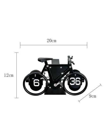 Horloge électronique de bureau ROWER Flip noir HY-F087