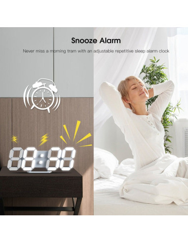 Horloge de bureau électronique EH-LED1302 (taille S)
