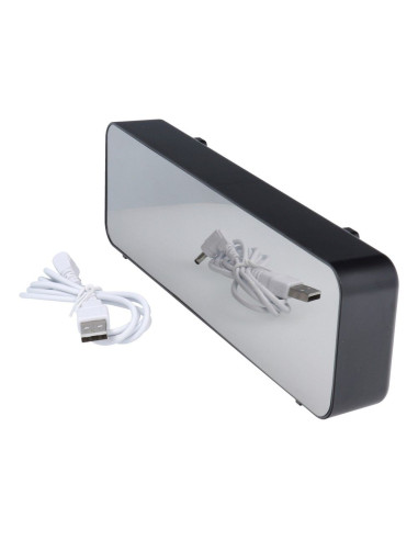 Horloge murale électronique LED avec température et date verte MDBLC