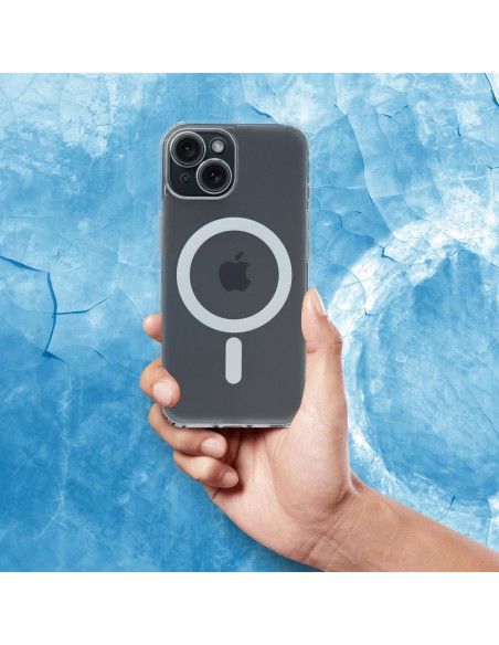 Coque MAG COVER FROST avec protection de l'appareil photo compatible avec MagSafe pour IPHONE 12 transparent
