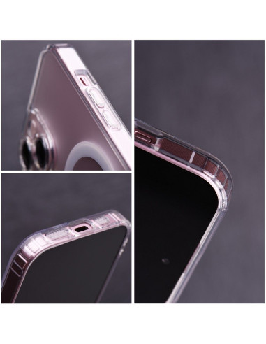 Coque MAG COVER FROST avec protection de l'appareil photo compatible avec MagSafe pour IPHONE 12 transparent