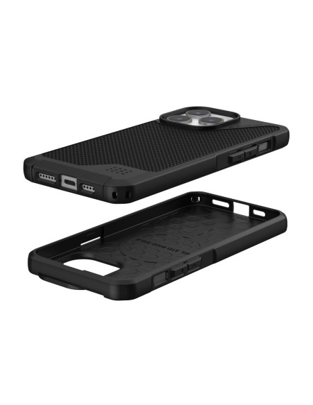 (UAG) Urban Armor Gear Metropolis LT case compatible with MagSafe for IPHONE 15 PRO MAX kevlar black