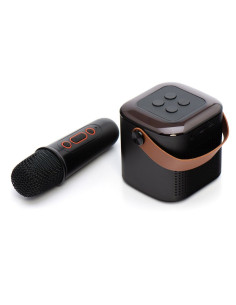 Enceinte bluetooth LED avec microphone Y1 noir