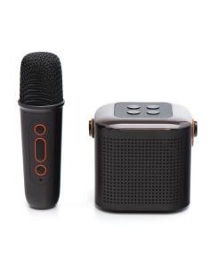 Enceinte bluetooth LED avec microphone Y1 noir 2
