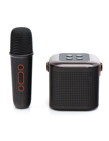 Enceinte bluetooth LED avec microphone Y1 noir