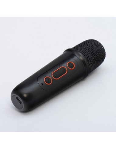Enceinte bluetooth LED avec microphone Y1 noir