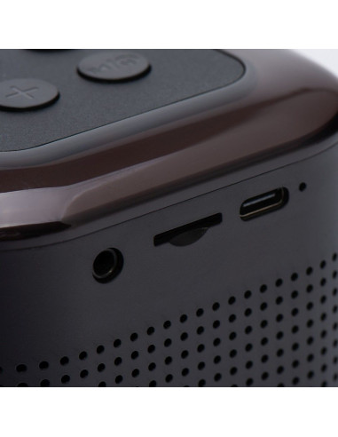 Enceinte bluetooth LED avec microphone Y1 noir