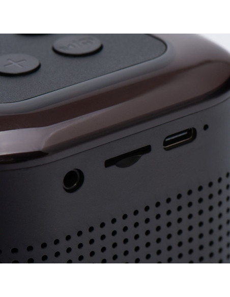 Enceinte bluetooth LED avec microphone Y1 noir