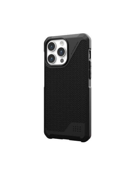 (UAG) Urban Armor Gear Metropolis LT case compatible with MagSafe for IPHONE 15 PRO MAX kevlar black