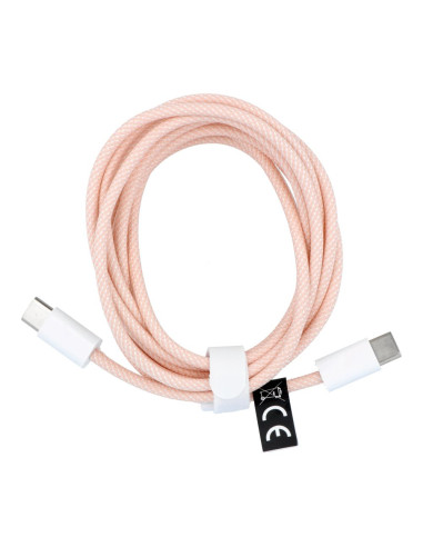 Câble Type C vers Type C Power Delivery PD 60W 3A C263 rose 2 m