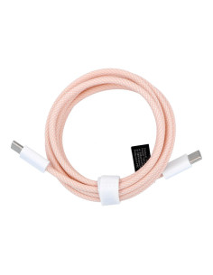 Câble Type C vers Type C Power Delivery PD 60W 3A C263 rose 1,5 m