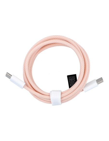 Câble Type C vers Type C Power Delivery PD 60W 3A C263 rose 1,5 m