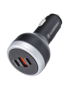 Chargeur de voiture USB QC 3.0 + 2x Type C PD CC69-2C1A (Total 191W)
