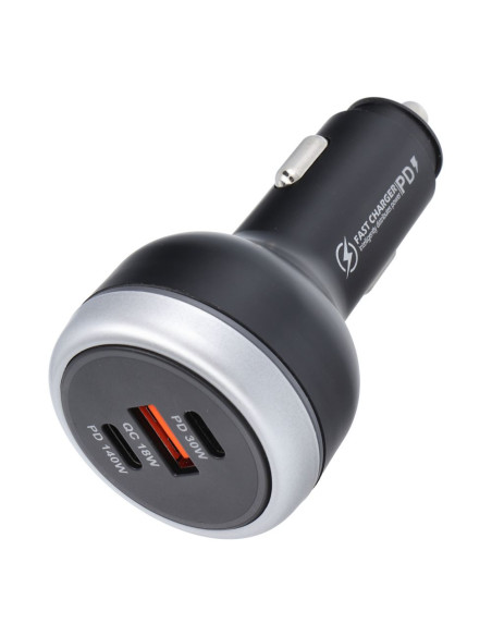 Chargeur de voiture USB QC 3.0 + 2x Type C PD CC69-2C1A (Total 191W)