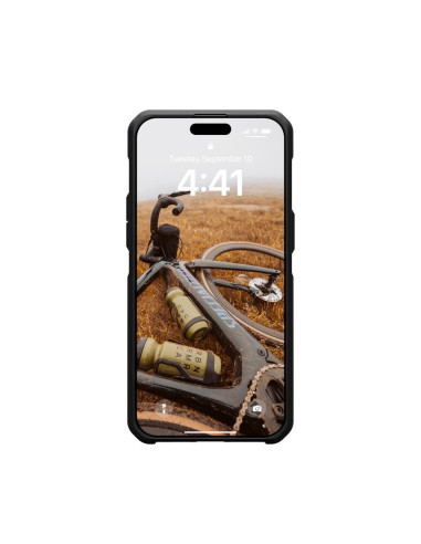(UAG) Urban Armor Gear Metropolis LT case compatible with MagSafe for IPHONE 15 PRO MAX kevlar black