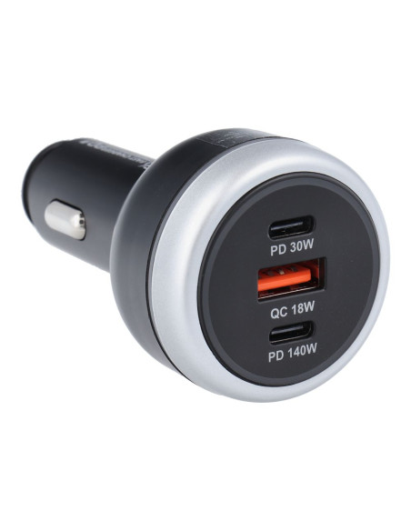 Chargeur de voiture USB QC 3.0 + 2x Type C PD CC69-2C1A (Total 191W)