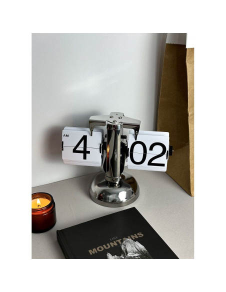 Electronic table clock silver HY-F001