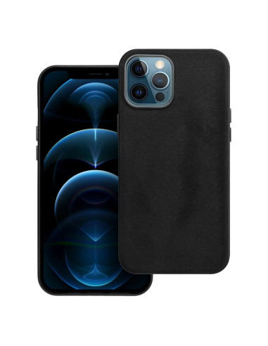 Housse Mag tissée compatible avec MagSafe pour IPHONE 12 PRO MAX noir