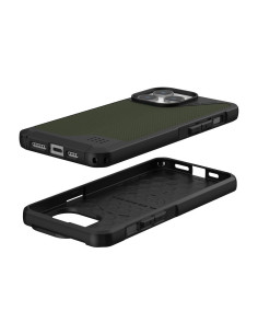 (UAG) Urban Armor Gear Metropolis LT case compatible with MagSafe for IPHONE 15 PRO MAX kevlar olive 2