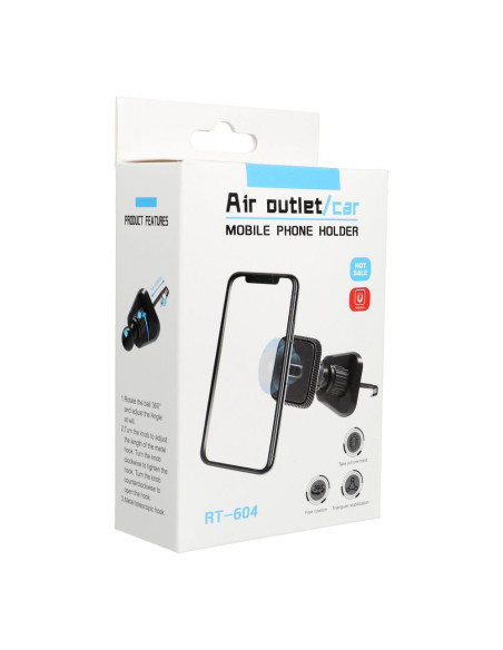 Support voiture Air Magnet RT-604 pour calandre noir