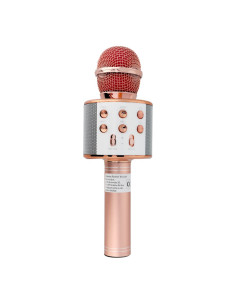 Microphone karaoké multimédia CR58S HQ gold pink