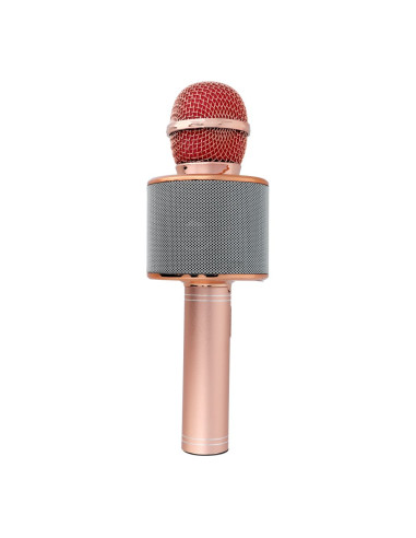 Microphone karaoké multimédia CR58S HQ gold pink