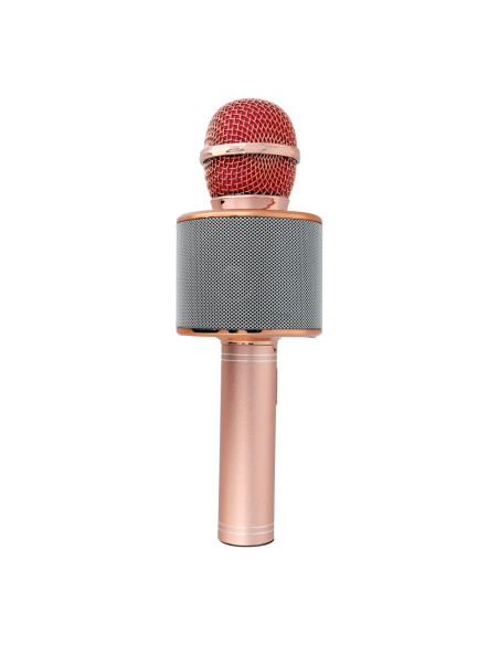 Microphone karaoké multimédia CR58S HQ gold pink