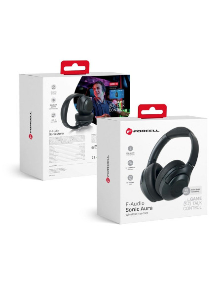 FORCELL Écouteurs F-AUDIO Écouteurs sans fil ANC Sonic Aura noir