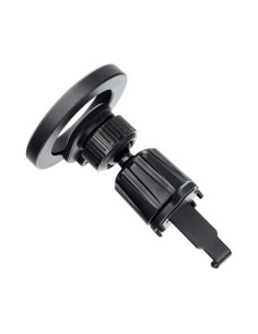 BLUE STAR Support voiture magnétique MAG TWIST pour grille compatible avec MagSafe noir 2