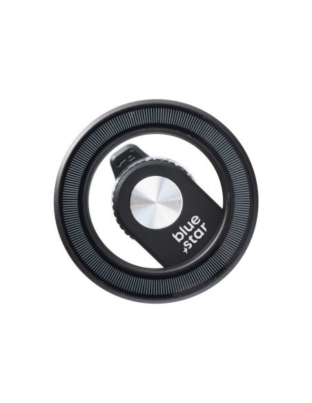 BLUE STAR Support voiture magnétique MAG TWIST pour grille compatible avec MagSafe noir