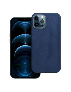 Housse Mag tissée compatible avec MagSafe pour IPHONE 12 PRO MAX bleu