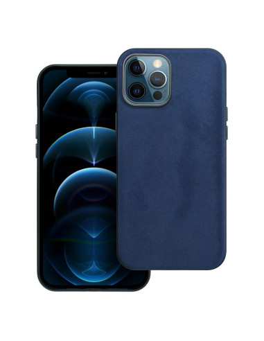 Housse Mag tissée compatible avec MagSafe pour IPHONE 12 PRO MAX bleu