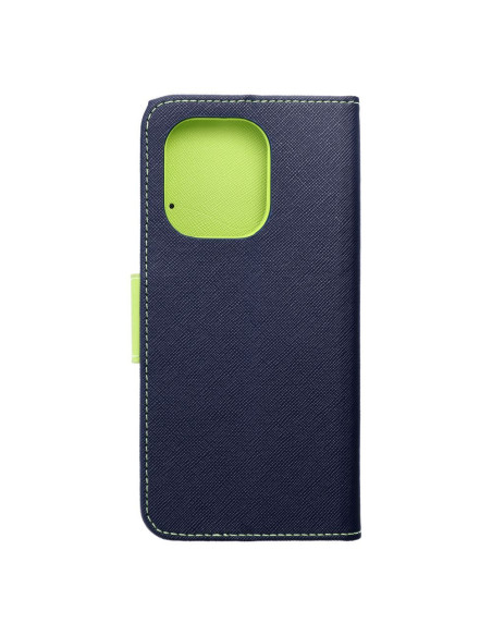 Etui pour XIAOMI Redmi NOTE 13 4G bleu marine / vert lime