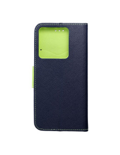 Etui pour XIAOMI Redmi NOTE 13 PRO 5G bleu marine / vert lime 2