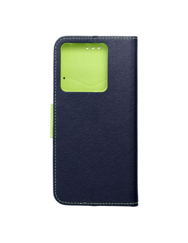 Etui pour XIAOMI Redmi NOTE 13 PRO 5G bleu marine / vert lime