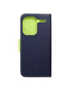 Etui pour XIAOMI Redmi NOTE 13 PRO PLUS 5G bleu marine / vert lime 2