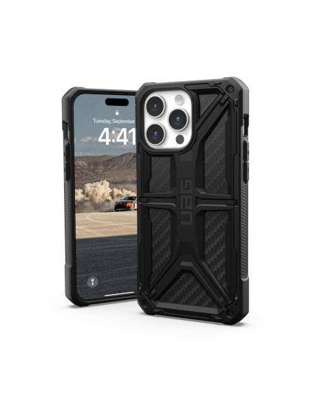 (UAG) Urban Armor Gear Monarch for IPHONE 15 PRO MAX carbon fiber