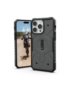 ( UAG ) Urban Armor Gear Pathfinder compatible with Magsafe for IPHONE 15 PRO MAX silver