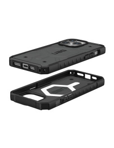 ( UAG ) Urban Armor Gear Pathfinder compatible with Magsafe for IPHONE 15 PRO MAX silver 2