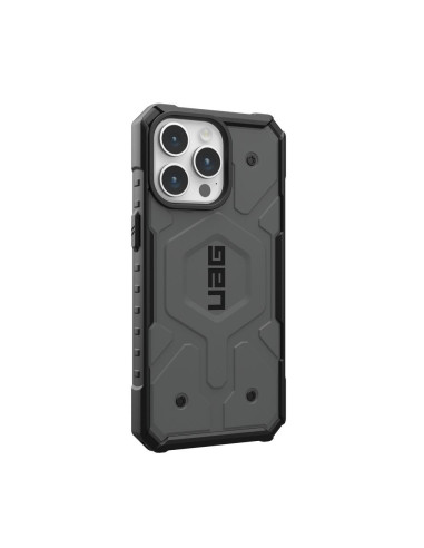 ( UAG ) Urban Armor Gear Pathfinder compatible with Magsafe for IPHONE 15 PRO MAX silver