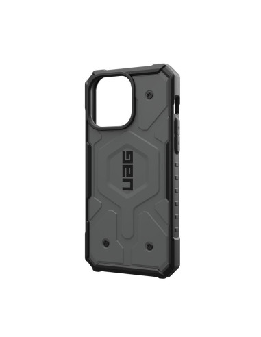 ( UAG ) Urban Armor Gear Pathfinder compatible with Magsafe for IPHONE 15 PRO MAX silver
