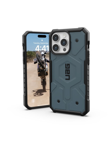 ( UAG ) Urban Armor Gear Pathfinder compatible with Magsafe for IPHONE 15 PRO MAX cloud blue